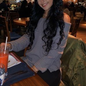 Off the shoulder sweater